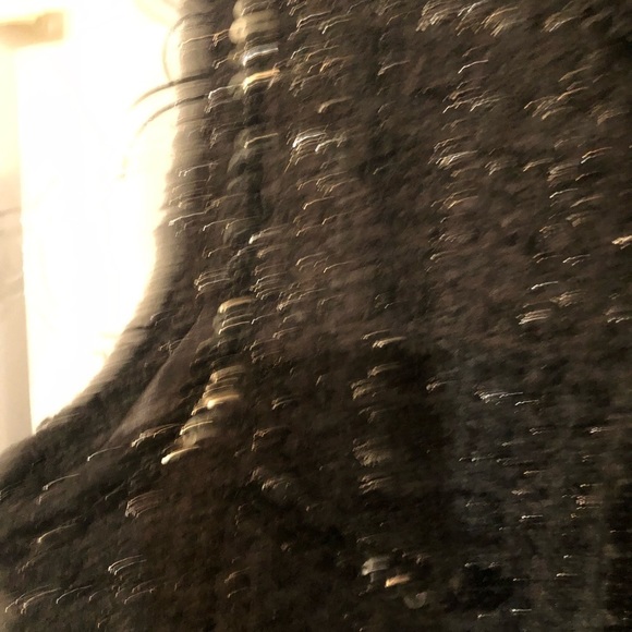 Rachel  Zoe  size medium black  vest w/ silver threading and sequin trim - Picture 7 of 15